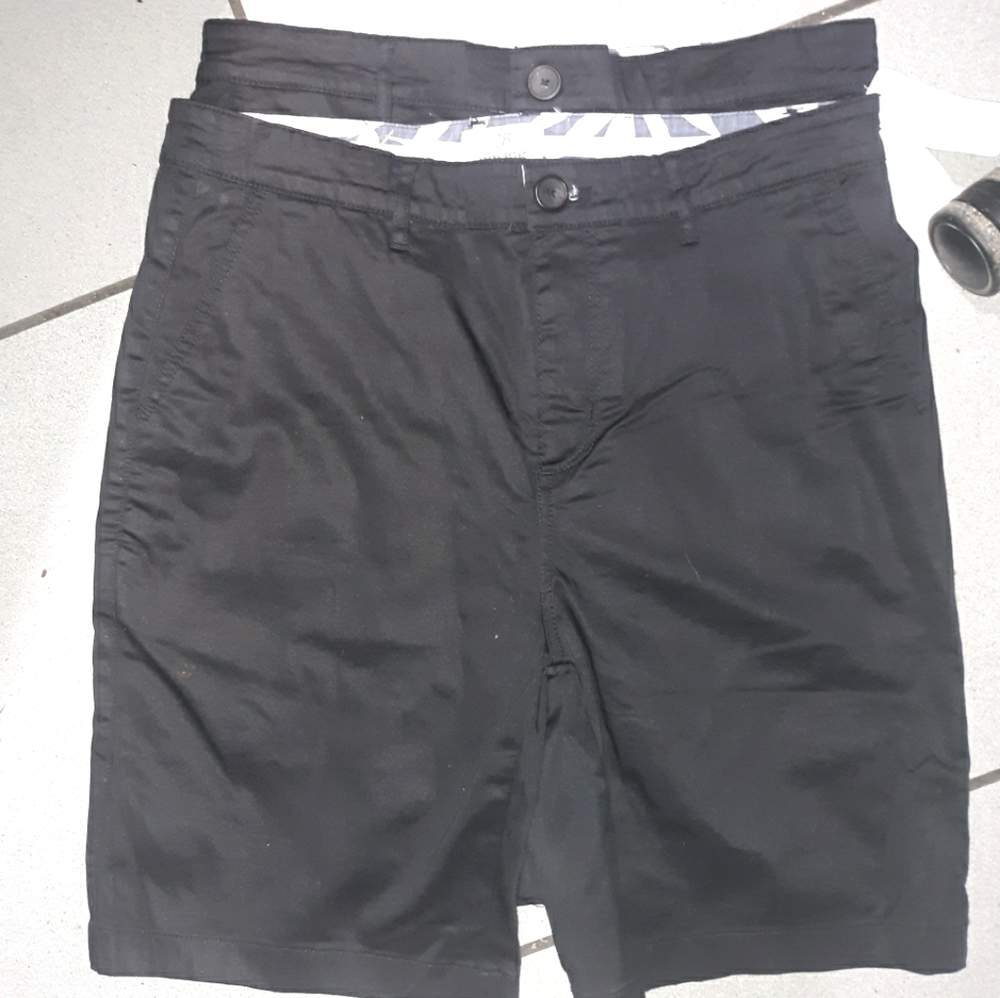 2 pair black shorts 30